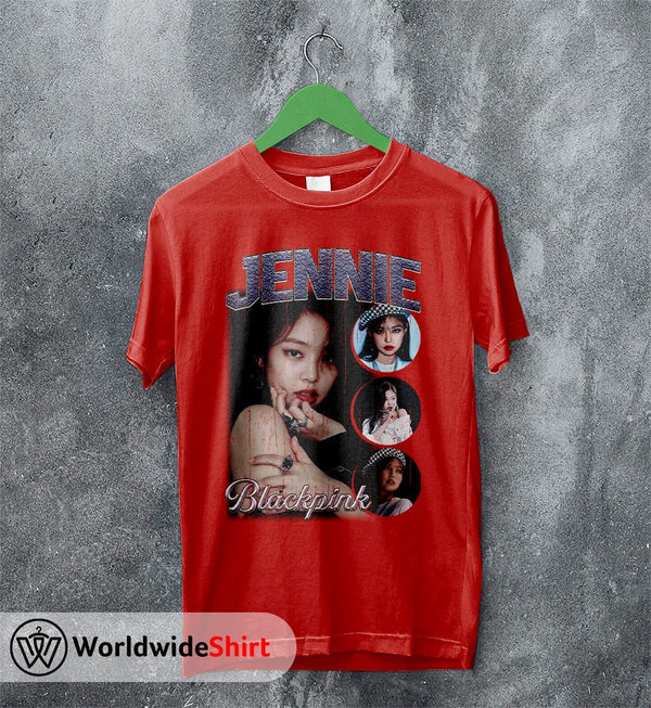 Jennie Vintage 90's T-Shirt BLACKPINK Shirt KPOP Shirt - WorldWideShirt