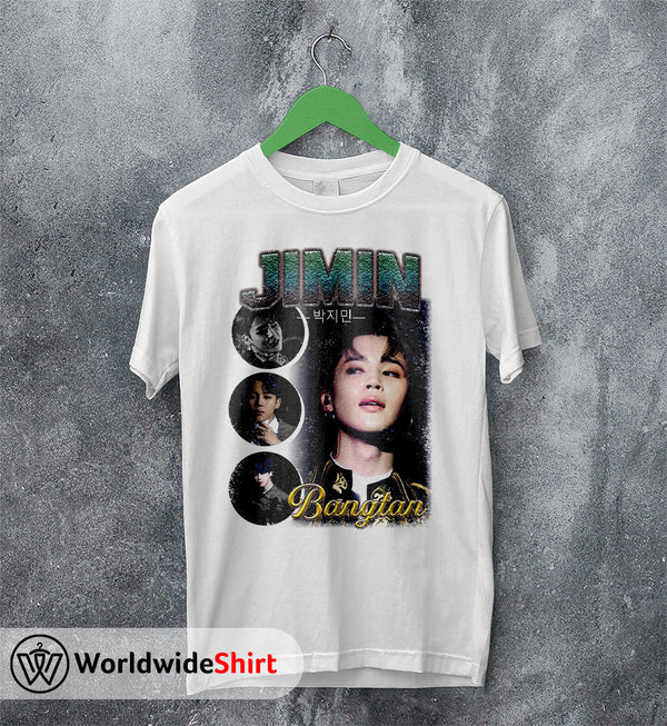 Jimin Vintage 90's Shirt Bangtan Boys T-Shirt K-pop BTS Tee - WorldWideShirt