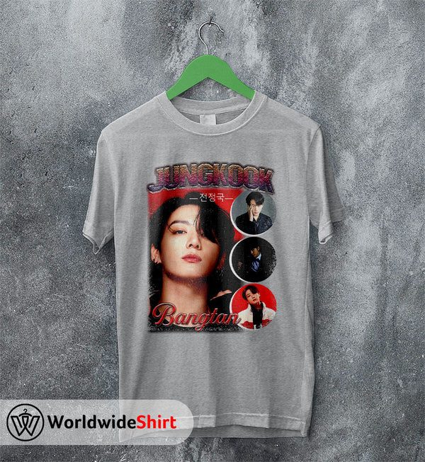Jung Kook Vintage 90's Shirt Bangtan Boys T-Shirt K-pop BTS Tee - WorldWideShirt