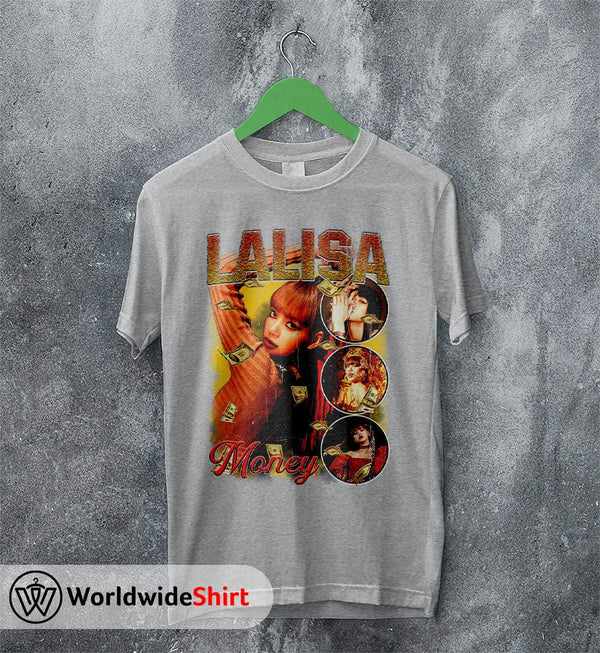 Lalisa Money Vintage 90's T-Shirt BLACKPINK Shirt KPOP Shirt - WorldWideShirt
