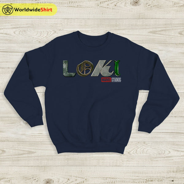 Loki Marvel Studio Logo Sweatshirt Loki Shirt The Avengers Shirt - WorldWideShirt