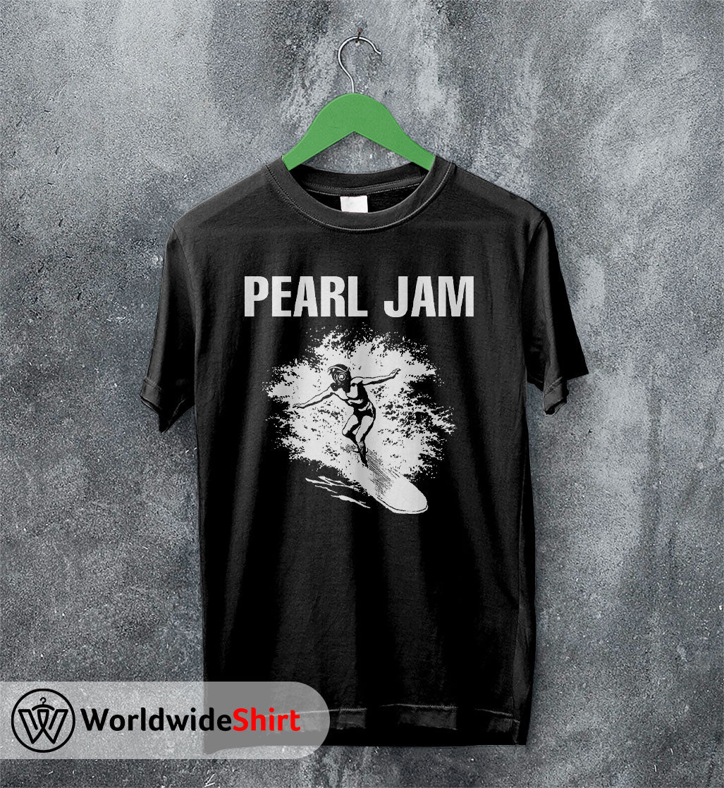 Gildan Pearl Jam Shirt Surf Vintage 90's T Shirt Pearl Jam merch YH-PJAM02-SHIRT / Black / S