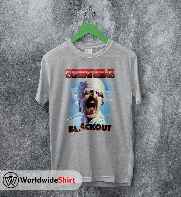 Scorpions Blackout 1982 Tour T-shirt Scorpions Shirt Band Shirt - WorldWideShirt