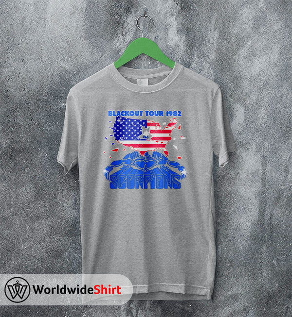 Scorpions Blackout US 1982 Tour T shirt Scorpions Shirt Band Shirt - WorldWideShirt