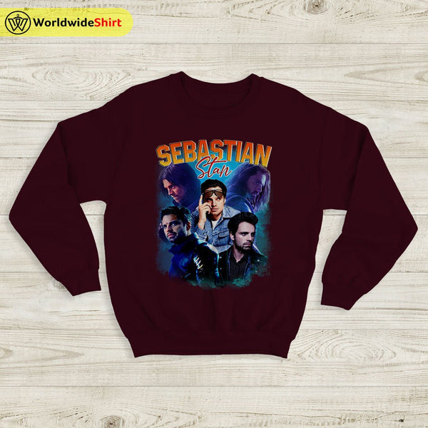 Sebastian Stan Vintage Sweatshirt Bucky Barnes Shirt The Avengers Shirt - WorldWideShirt