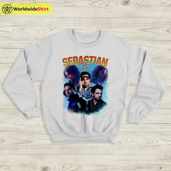 Sebastian Stan Vintage Sweatshirt Bucky Barnes Shirt The Avengers Shirt - WorldWideShirt