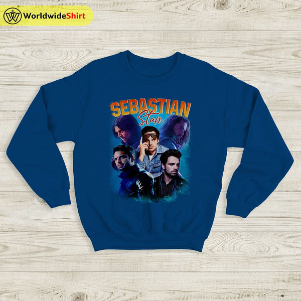 Sebastian Stan Vintage Sweatshirt Bucky Barnes Shirt The Avengers Shirt - WorldWideShirt