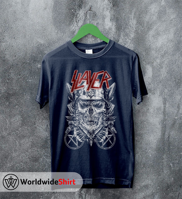 Slayer Band Vintage 80's Tour T-shirt Slayer Band Shirt Metal Band - WorldWideShirt