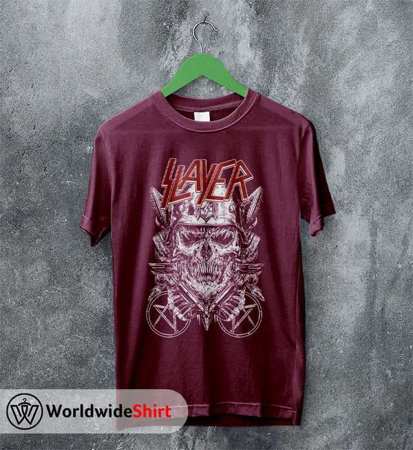 Slayer Band Vintage 80's Tour T-shirt Slayer Band Shirt Metal Band - WorldWideShirt