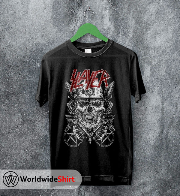Slayer Band Vintage 80's Tour T-shirt Slayer Band Shirt Metal Band - WorldWideShirt