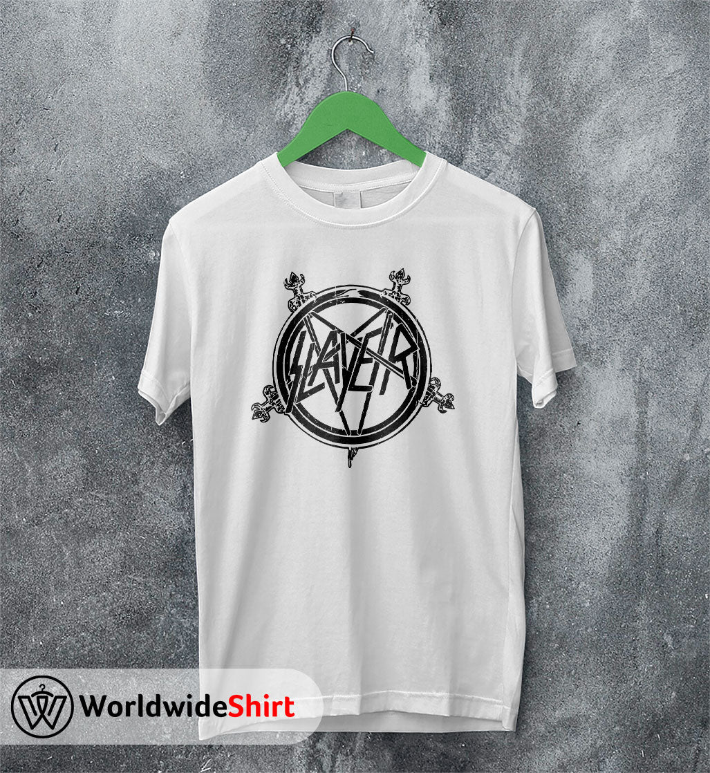 champion I hele verden specielt Slayer Band Vintage 90's Logo T-shirt Slayer Band Shirt Metal Band–  WorldWideShirt