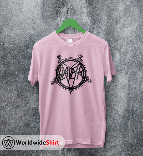 Slayer Band Vintage 90's Logo T-shirt Slayer Band Shirt Metal Band - WorldWideShirt
