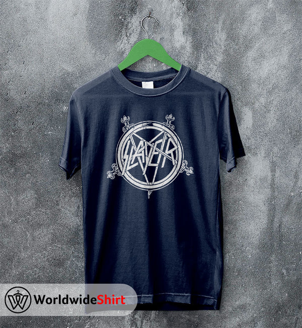 Slayer Band Vintage 90's Logo T-shirt Slayer Band Shirt Metal Band - WorldWideShirt