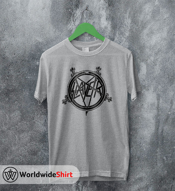 Slayer Band Vintage 90's Logo T-shirt Slayer Band Shirt Metal Band - WorldWideShirt