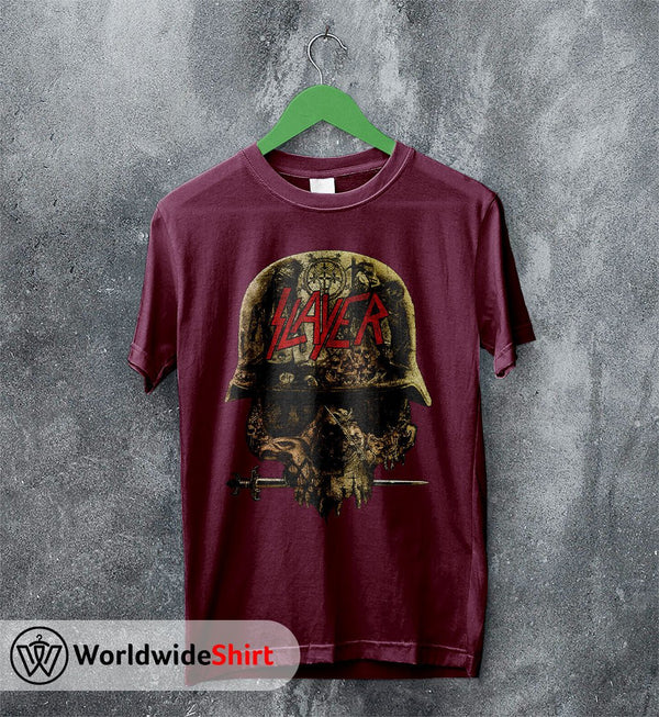 Slayer Band Vintage 90's Skull T-shirt Slayer Band Shirt Metal Band - WorldWideShirt
