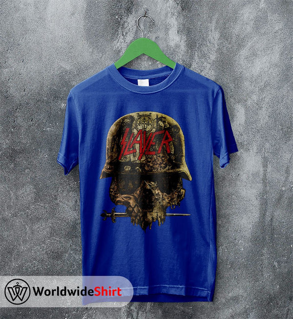 Slayer Band Vintage 90's Skull T-shirt Slayer Band Shirt Metal Band - WorldWideShirt