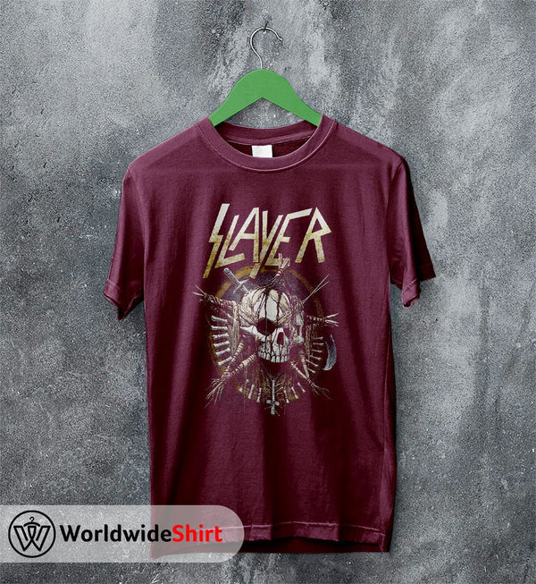 Slayer Band Vintage 90's Tour T-shirt Slayer Band Shirt Metal Band - WorldWideShirt