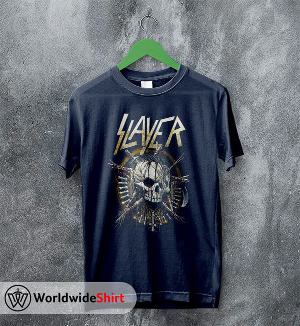 Slayer Band Vintage 90's Tour T-shirt Slayer Band Shirt Metal Band - WorldWideShirt