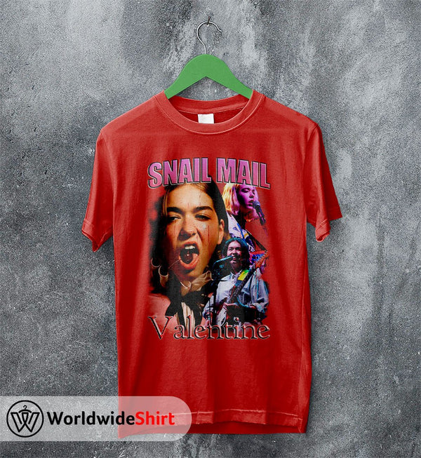 Snail Mail Valentine Vintage Raptee T shirt Snail Mail Shirt Music Shirt - WorldWideShirt