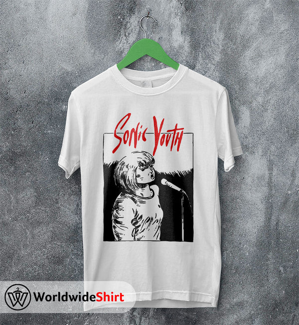 Sonic Youth Vintage Poster T-Shirt Sonic Youth Shirt Classic Rock - WorldWideShirt