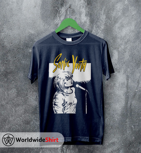Sonic Youth Vintage Poster T-Shirt Sonic Youth Shirt Classic Rock - WorldWideShirt
