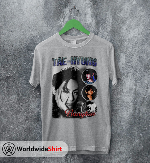 Tae Hyung Vintage 90's Shirt Bangtan Boys T-Shirt K-pop BTS Tee - WorldWideShirt