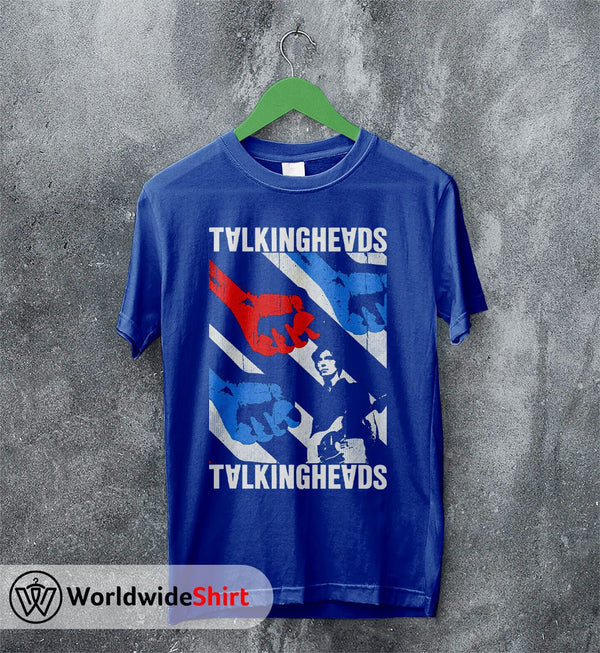 Talking Heads Vintage Poster T shirt Talking Heads Shirt Music Shirt - WorldWideShirt