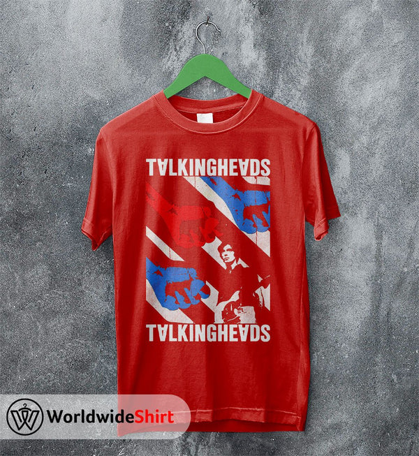 Talking Heads Vintage Poster T shirt Talking Heads Shirt Music Shirt - WorldWideShirt