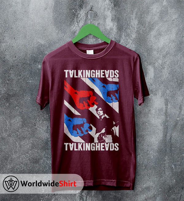 Talking Heads Vintage Poster T shirt Talking Heads Shirt Music Shirt - WorldWideShirt