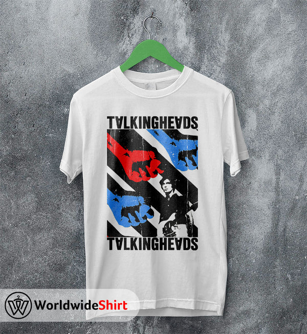 Talking Heads Vintage Poster T shirt Talking Heads Shirt Music Shirt - WorldWideShirt