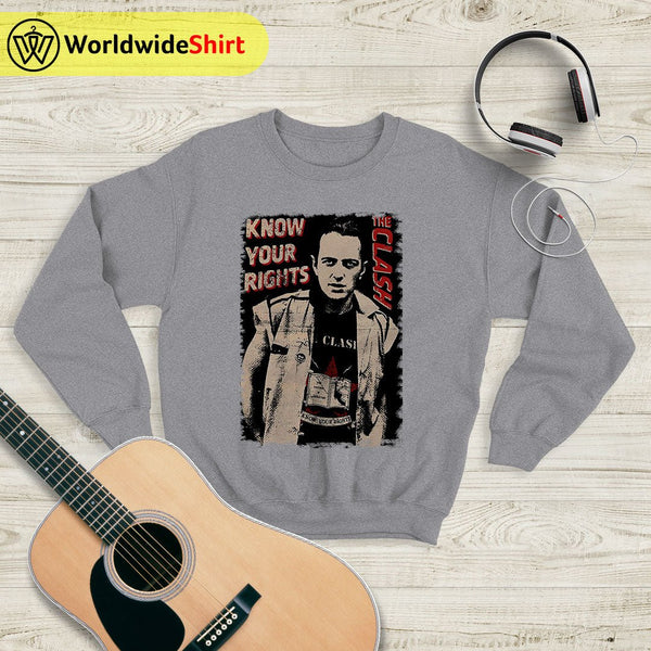 The Clash Know Your Rights Vintage Sweatshirt The Clash Shirt Band Shirt - WorldWideShirt