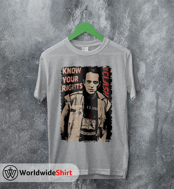 The Clash Know Your Rights Vintage T-Shirt The Clash Shirt Band Shirt - WorldWideShirt