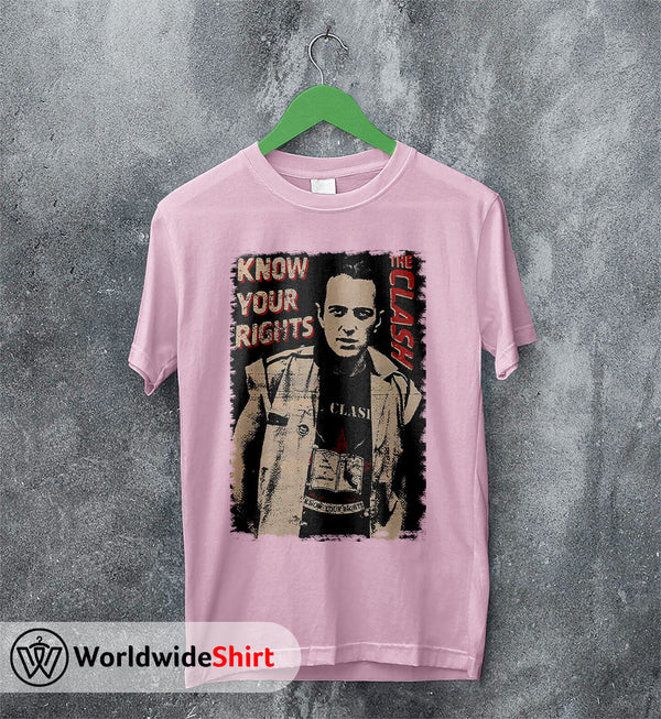 The Clash Know Your Rights Vintage T-Shirt The Clash Shirt Band Shirt - WorldWideShirt