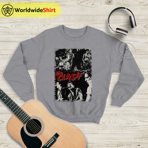 The Clash Tour 90's Vintage Sweatshirt The Clash Shirt Band Shirt - WorldWideShirt
