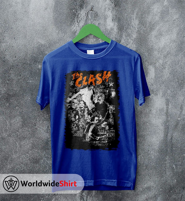 The Clash Vintage Tour 90's T-Shirt The Clash Shirt Band Shirt - WorldWideShirt