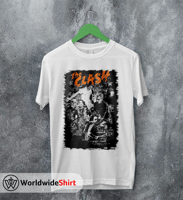 The Clash Vintage Tour 90's T-Shirt The Clash Shirt Band Shirt - WorldWideShirt