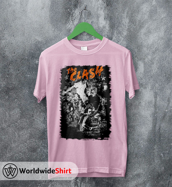 The Clash Vintage Tour 90's T-Shirt The Clash Shirt Band Shirt - WorldWideShirt