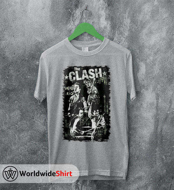 The Clash White Riot Vintage T-Shirt The Clash Shirt Band Shirt - WorldWideShirt