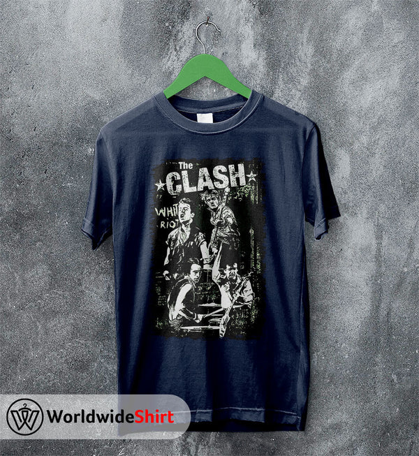 The Clash White Riot Vintage T-Shirt The Clash Shirt Band Shirt - WorldWideShirt