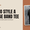 How to style a vintage band tee this fall - banner with The Cure Boys Don't Cry T-Shirt