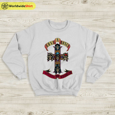 1988 Appetite For Destruction Tour Sweatshirt Guns N Roses Shirt Rock Band - WorldWideShirt