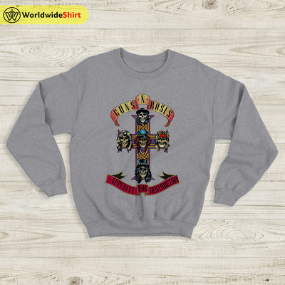 1988 Appetite For Destruction Tour Sweatshirt Guns N Roses Shirt Rock Band - WorldWideShirt