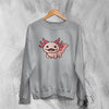 Axolotl Sweatshirt Animal Cartoon Sweater Cute Illustration Pet Lover