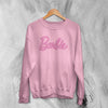 Barbie Sweatshirt From Pink Girly Sweater Barbie The Movie Merch