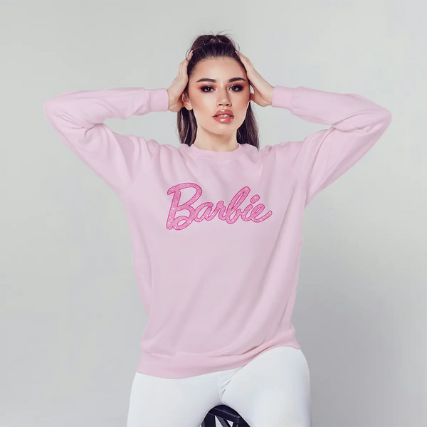 Barbie Sweatshirt From Pink Girly Sweater Barbie The Movie Merch