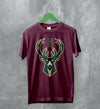 Milwaukee Bucks T-Shirt Iconic Basket Team Logo Bucks In Six Shirt Basketball Merch