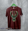 Milwaukee Bucks T-Shirt Iconic Basket Team Logo Bucks In Six Shirt Basketball Merch