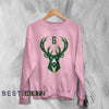Milwaukee Bucks Sweatshirt Iconic Basket Team Logo Bucks In Six Sweater Basketball Merch