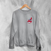 Cleveland Guardians Sweatshirt Indian Chief Logo Printed Pocket Sweater Baseball Team Merch