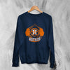 Houston Astros Baseball Sweatshirt Old School Houston Astros Sweater Astros Fanatics